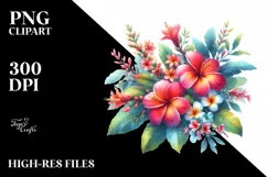 Vibrant Hawayan Flowers Design, Transparent PNG Product Image 3