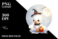 Cute Baby Swan Halloween PNG Product Image 2
