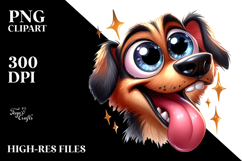 Playful Dog, Whimsical PNG Product Image 2