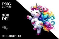 Dancing Unicorn in Style PNG Product Image 2