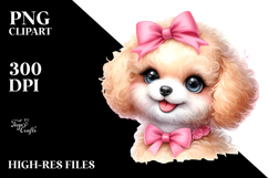 Happy Baby Poodle PNG Product Image 2