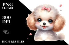 Happy Baby Poodle PNG Product Image 2