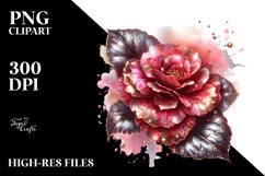 Detailed Begonia Sticker Design Product Image 1