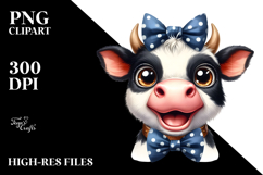 Expressive Funny Cow, PNG Product Image 2