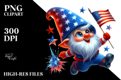 Jumping Gnome with Cool Haircut PNG Product Image 2