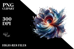 Sublimation Abstract Glossy Iris -like Clipart Product Image 2