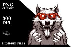 Simple Funny Werewolf PNG Product Image 2