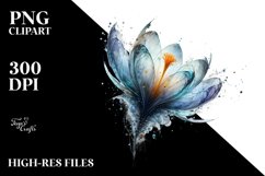 -Like Crocus Watercolor Splash | Clipart Product Image 1