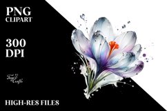 Abstract Crocus Clipart Product Image 3