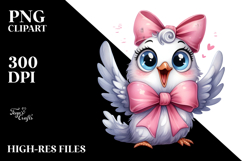 Excited Dove Illustration Product Image 2