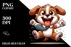 Cute Dog with Bow Tie, PNG Product Image 2