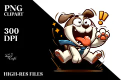 Cute Dog with Bow Tie, PNG Product Image 2