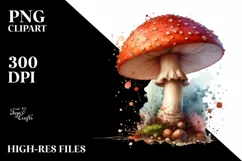 Detailed Mushroom, High-Res PNG Product Image 3