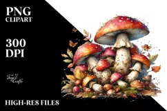 Detailed Mushroom, High-Res PNG Product Image 1