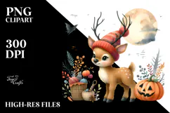 Vibrant Baby Elk | Sublimation Clipart Product Image 2