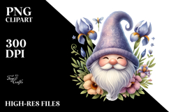 Cute GNOME with Big Hat on the Moon PNG Product Image 2