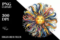 Colorful Sun with Flowers and Animal Print Sunglasses Product Image 3