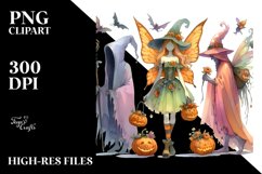 Fairy Dressed for Halloween | Sublimation Clipart Product Image 3