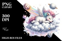 Style Watercolor Unicorn | Sublimation Clipart Product Image 3