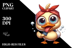 Cute Duck with Bandana, PNG Product Image 2
