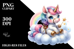 Baby Unicorn Equipped for Instructor Clipart Product Image 2