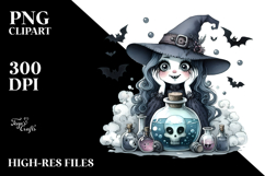 Washed Gothic Funny Witch PNG Product Image 2