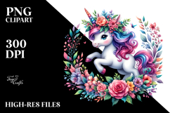 Vibrant Cute Unicorn PNG Product Image 2