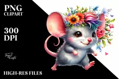 Funny Running Baby Mouse, Transparent PNG Product Image 3
