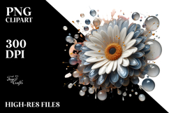Glossy Gerbera, Watercolor PNG Product Image 2