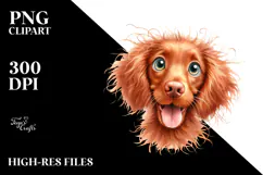 Happy Vizsla, Transparent PNG Product Image 2