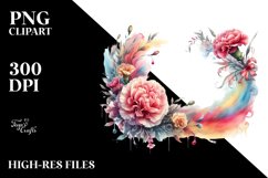 Vibrant Carnation Frame Clipart Product Image 3