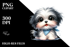 Watercolor Happy Havanese PNG Product Image 2