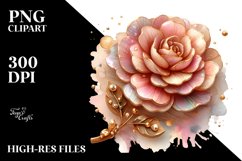 Glossy Golden Carnation Design Product Image 3