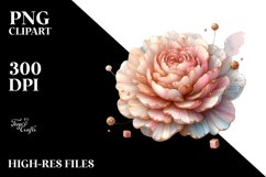 Golden Carnation Watercolor Splash Product Image 1