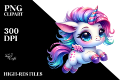 Cute Jumping Unicorn PNG Product Image 2