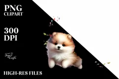 Colorful Cute Dog Tumbling Watercolor Product Image 3