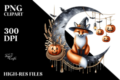 Foxy Halloween Moon, PNG Product Image 2