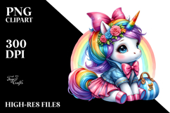 Cute Baby Unicorn PNG Product Image 2