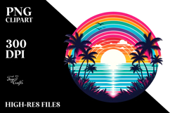 Retro Rainbow Sunset, 20 oz Tumbler Product Image 2