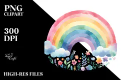 Rainbow Colorful Pastel Clipart Product Image 2