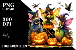 Koons Style Halloween Fairy Clipart Product Image 2