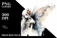 Washed Gothic Fairy, Transparent PNG Product Image 3