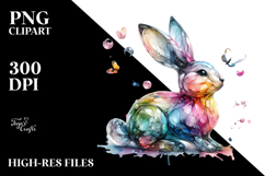 Colorful Bunny PNG Product Image 2