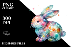 Colorful Bunny PNG Product Image 2