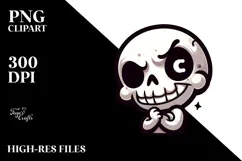 Silly Animal Skull with Sarcastic Eyes, Trending PNG Product Image 2