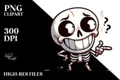 Silly Animal Skull with Sarcastic Eyes, Trending PNG Product Image 2