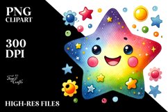 Simple Smiling Star PNG Product Image 2