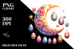 Colorful Half Moon PNG Product Image 2