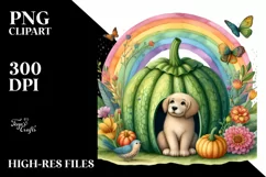Dog House Rainbow Butterfly | Sublimation Clipart Product Image 3