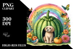 Dog House Rainbow Butterfly | Sublimation Clipart Product Image 2